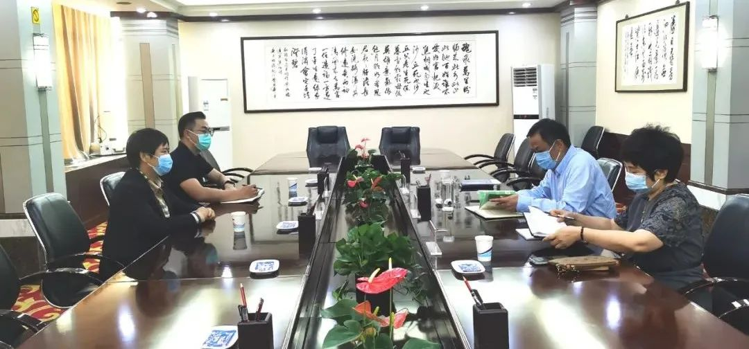 Henan Provincial Party Committee foreign affairs office director Liang Jie yi meeting with Chen's Sun chairman Chen Xuemei